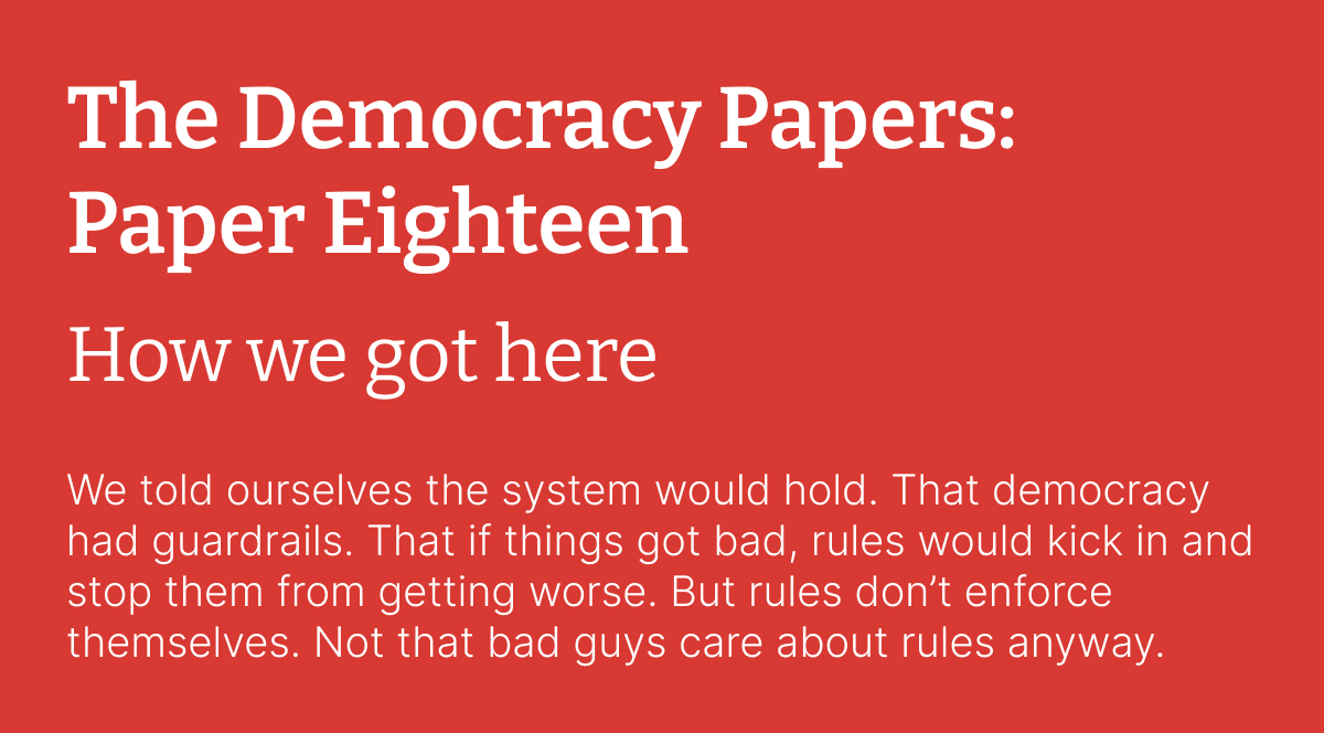 The Democracy Papers Eighteen