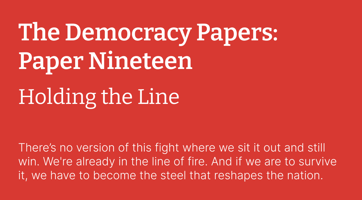 The Democracy Papers Nineteen