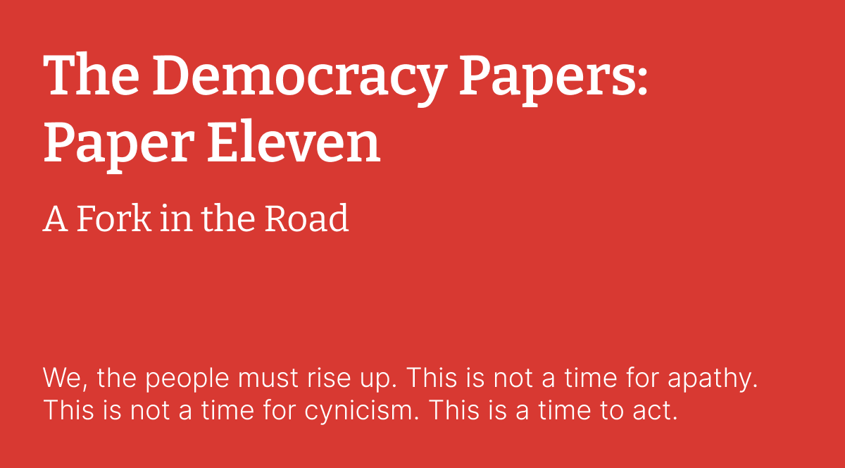 The Democracy Papers: Paper Eleven