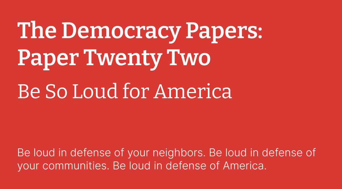 The Democracy Papers: Paper 22